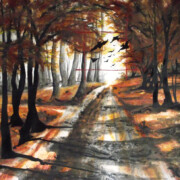 Peintre Cyril Lagorce Au bout du Chemin